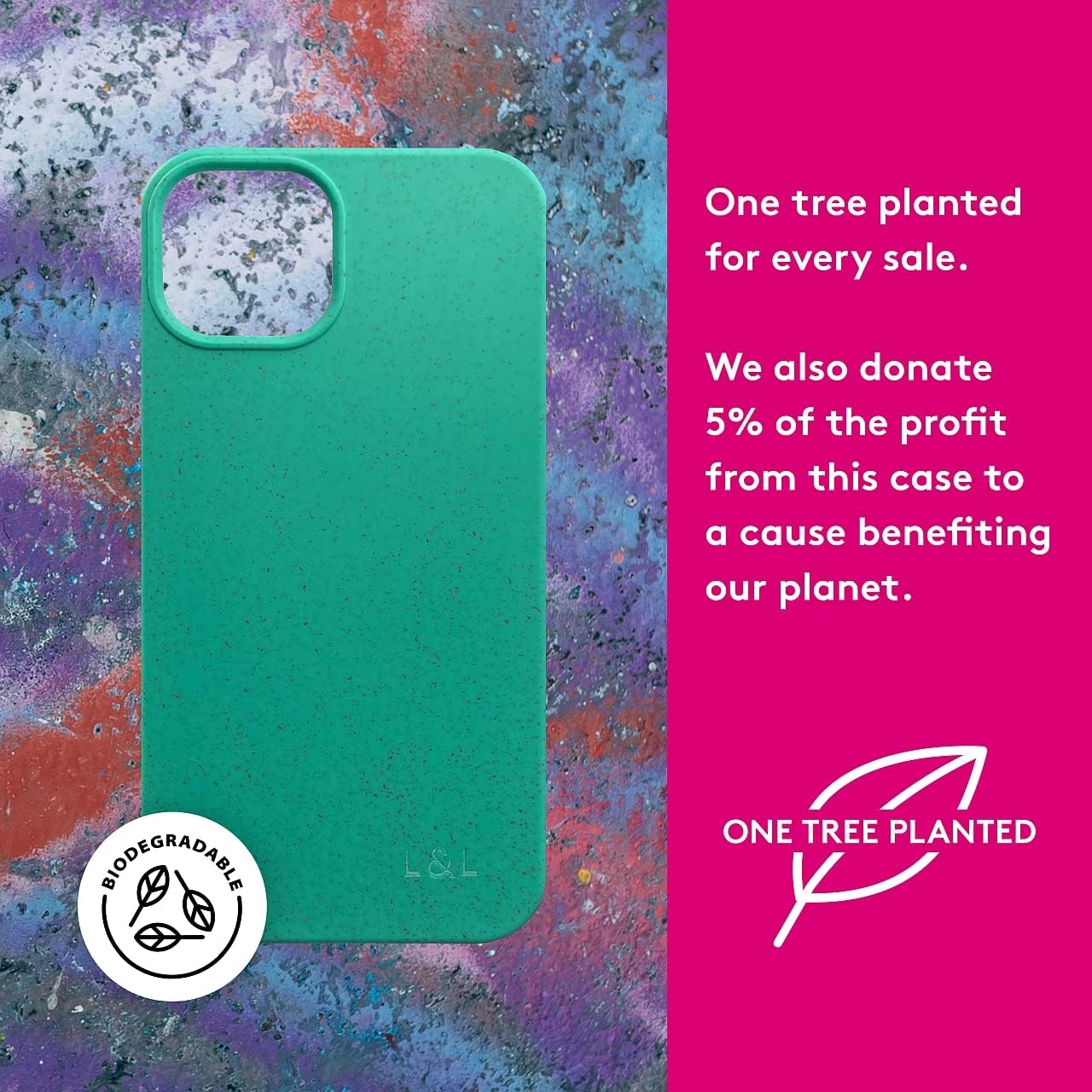 Biodegradable iPhone 14 Pro Phone Case - Mint