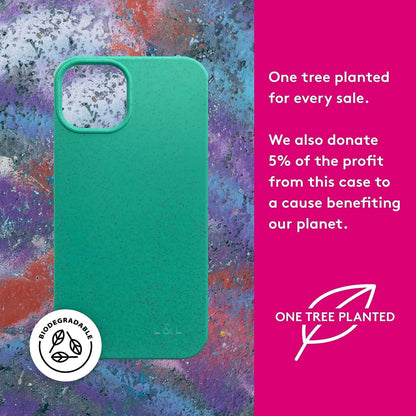 Biodegradable iPhone 14 Pro Phone Case - Mint