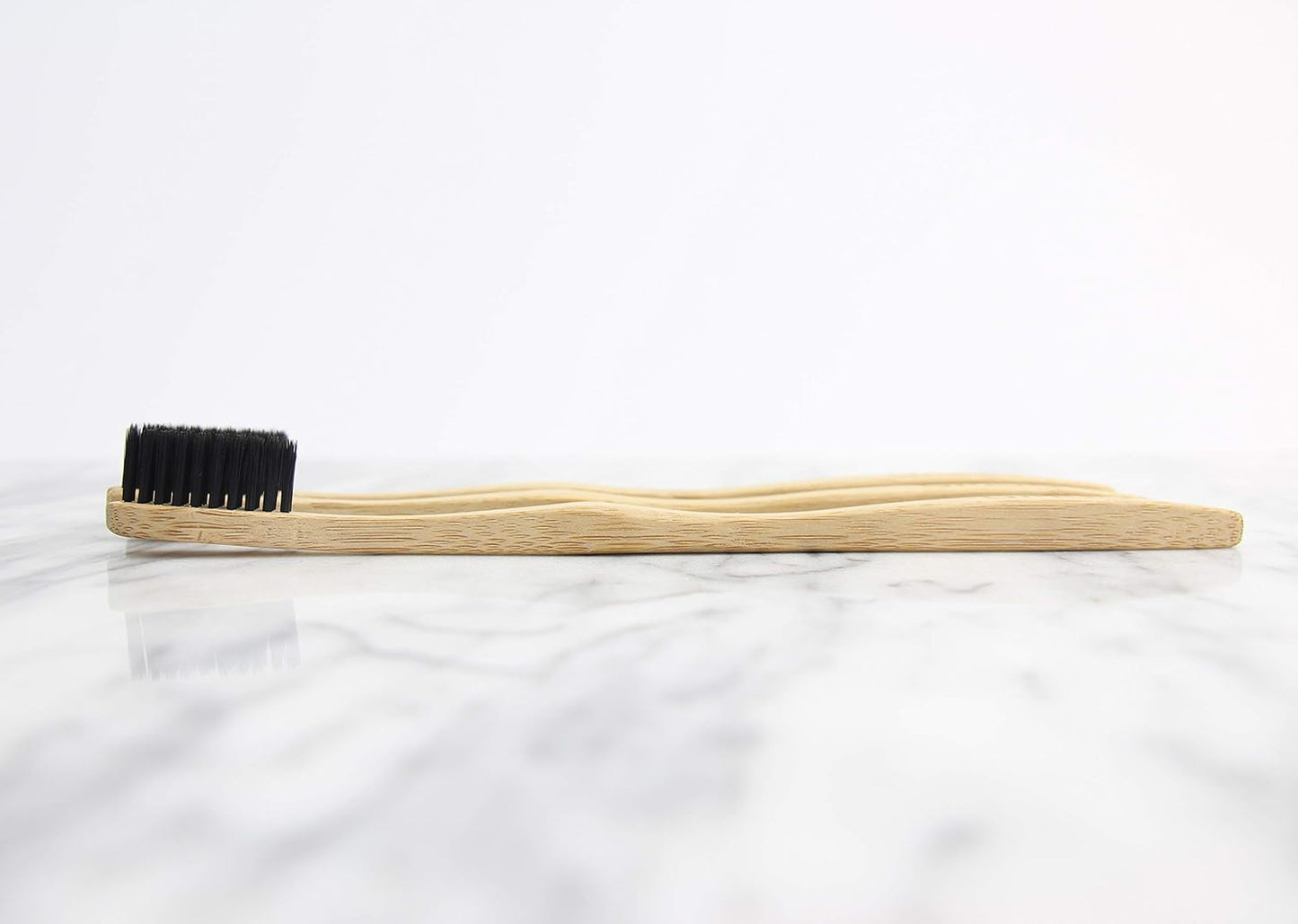 bmbu Bamboo Toothbrush 4-Pack Charcoal Bristles