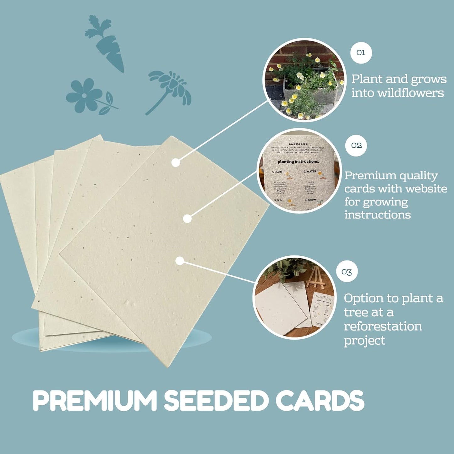 Plantable Seed Paper A5 Pack of 10