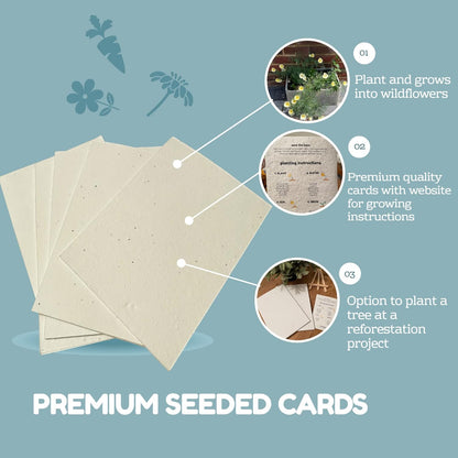 Plantable Seed Paper A5 Pack of 10
