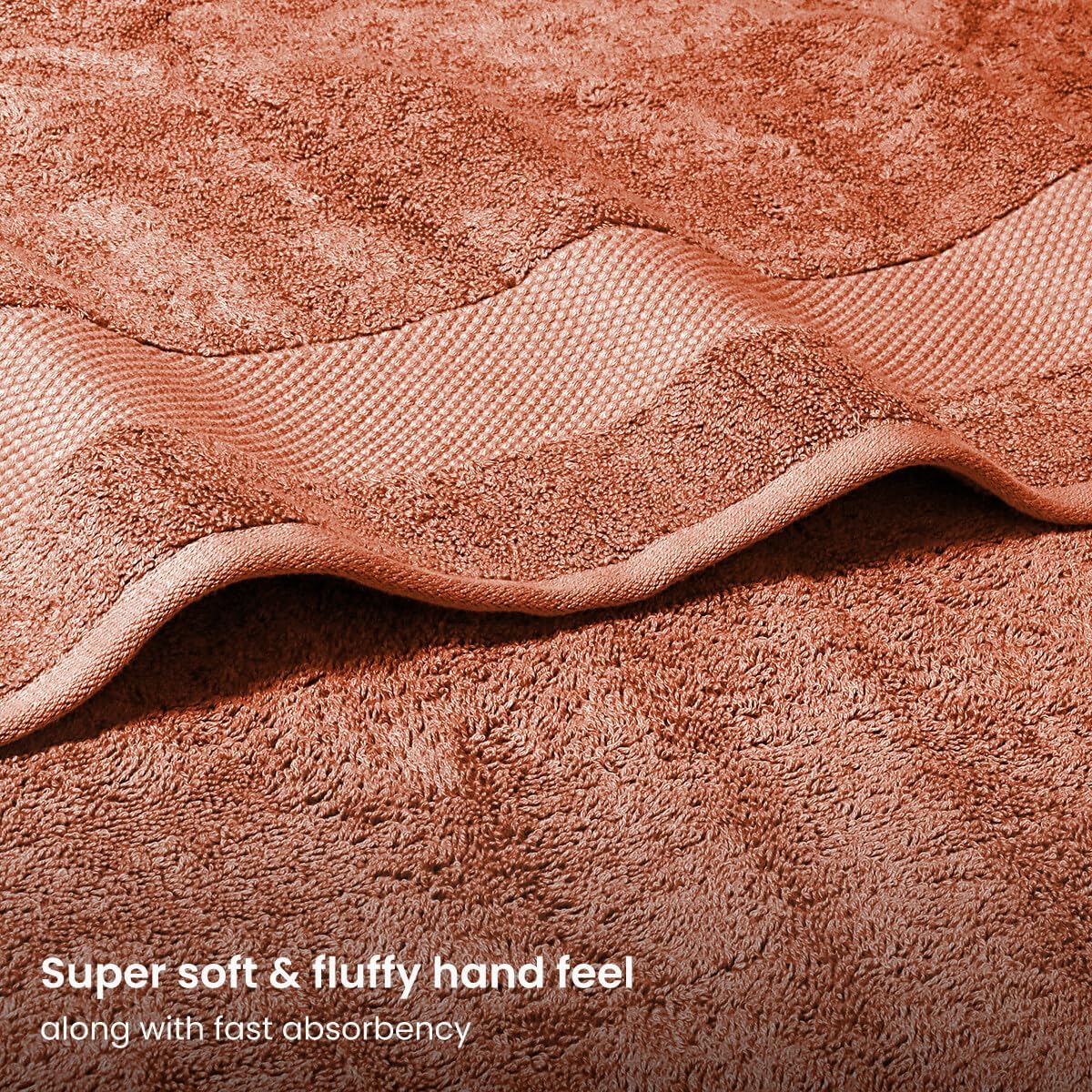 Organic Cotton Washcloths 12 Pack (Burnt Orange)