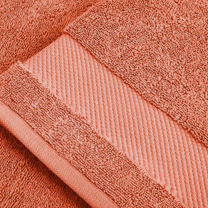 Organic Cotton Washcloths 12 Pack (Burnt Orange)