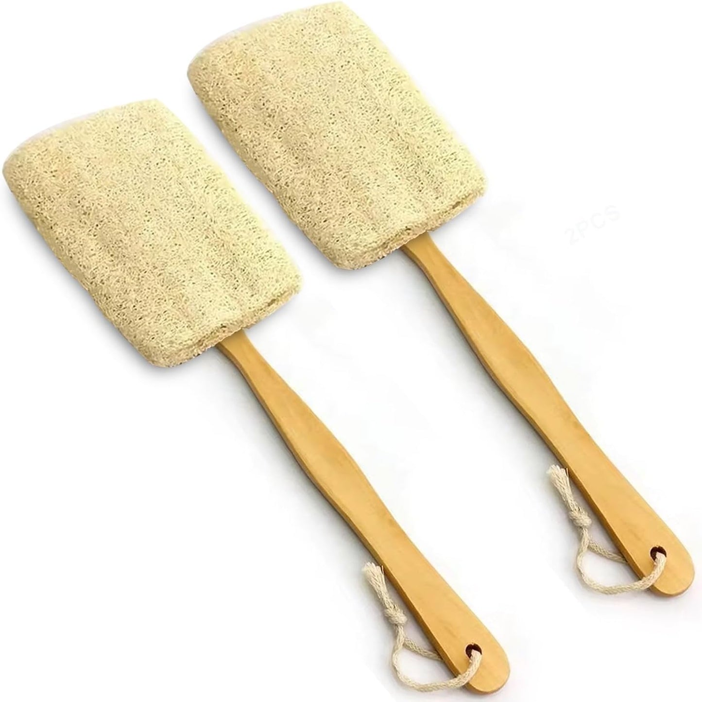 Natural Loofah Bath Brush 2 Pack