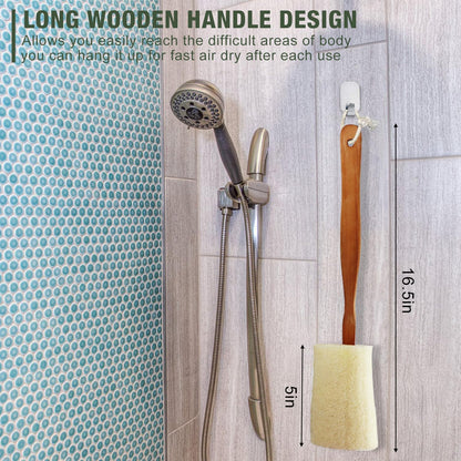 Natural Loofah Bath Brush 2 Pack