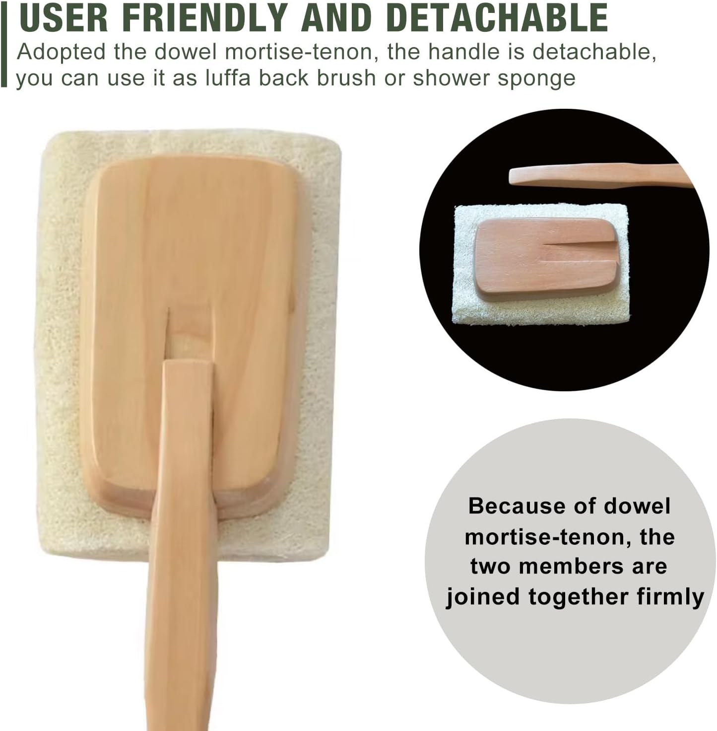 Natural Loofah Bath Brush 2 Pack