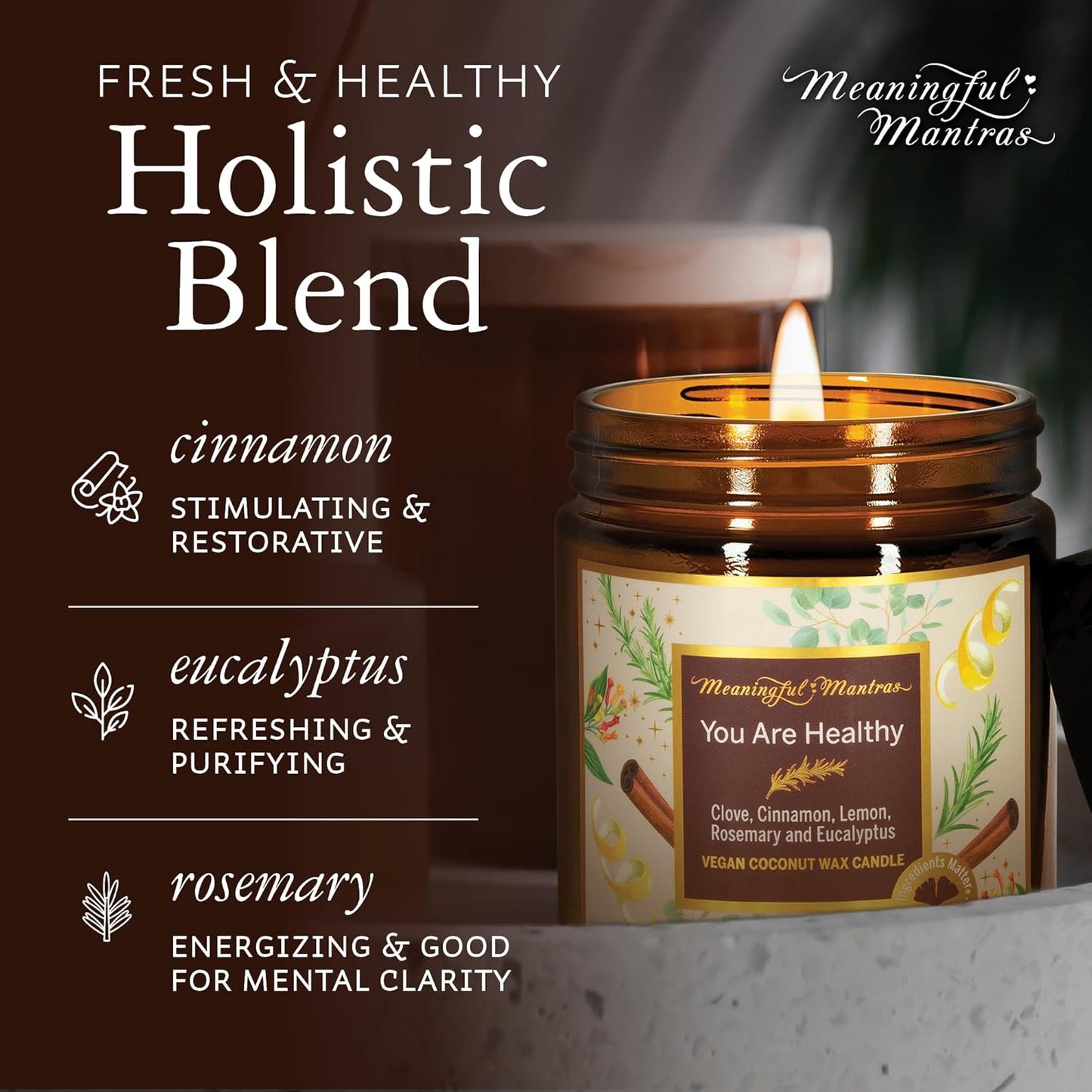 Natural Coconut Wax Candle 8 oz