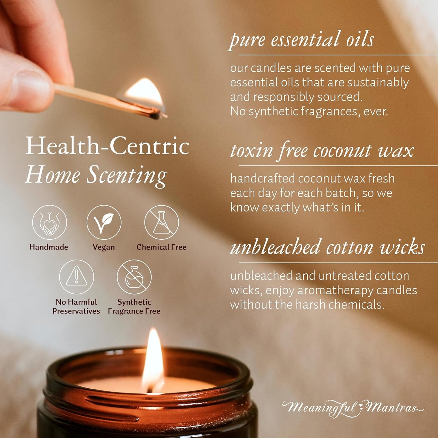 Natural Coconut Wax Candle 8 oz