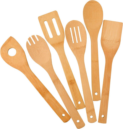 Bamboo Kitchen Utensil Set 6 Piece