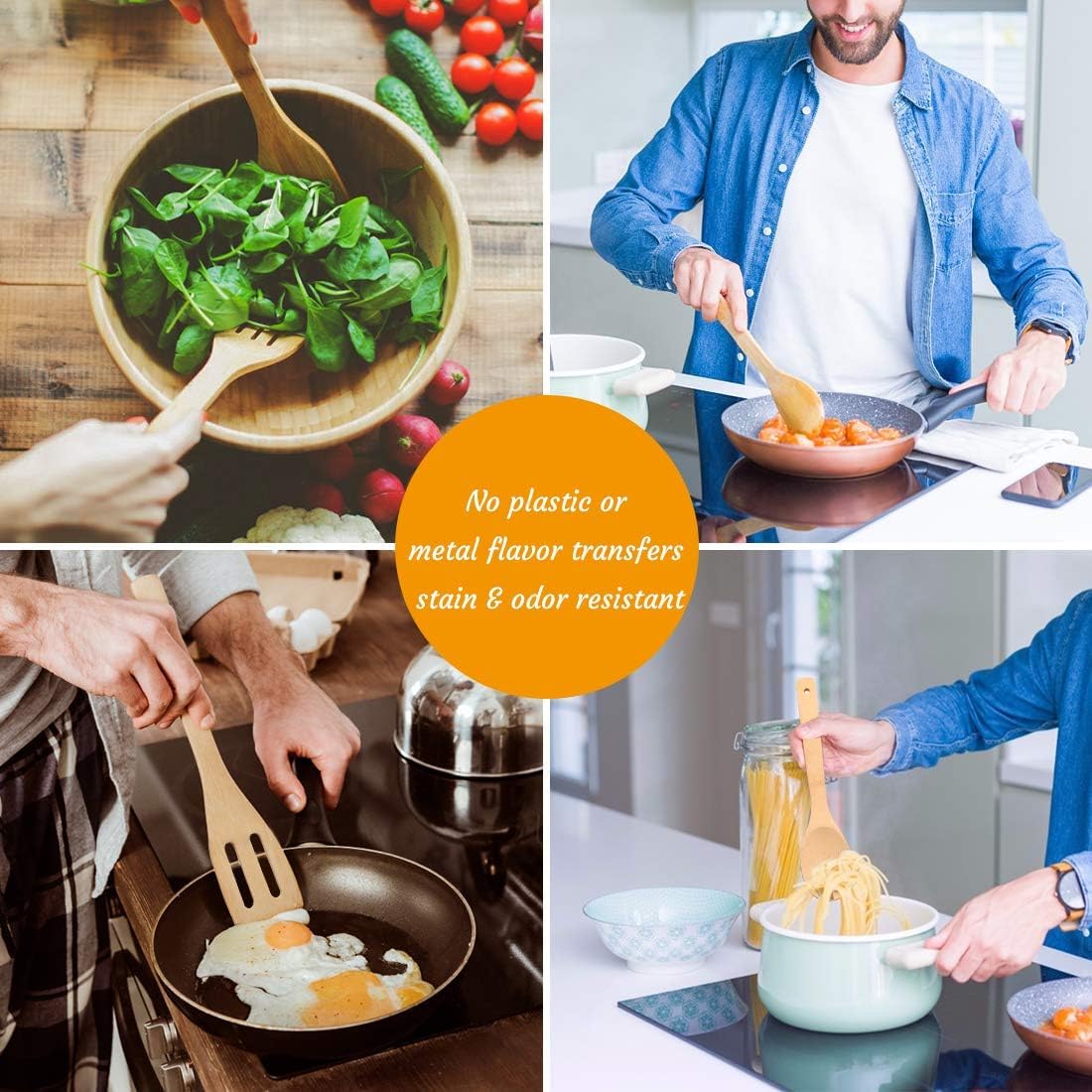 Bamboo Kitchen Utensil Set 6 Piece