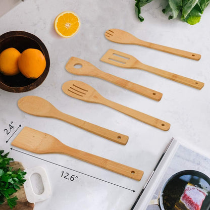 Bamboo Kitchen Utensil Set 6 Piece
