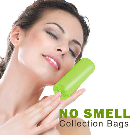 Biodegradable Trash Bags 4-6 Gallon (100 Count, Green)